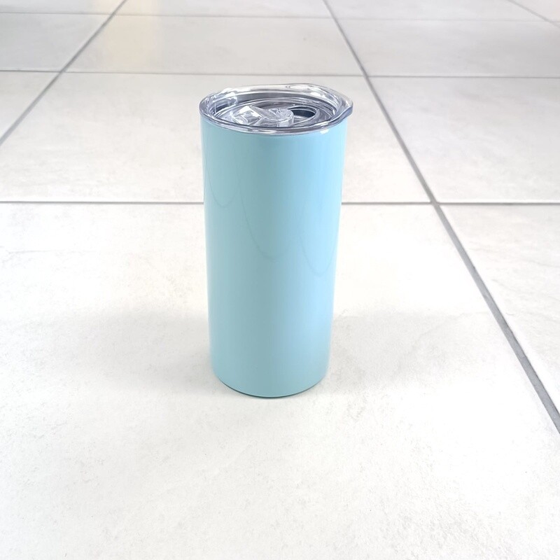 Sublimation Teal 15oz Skinny Stainless Steel Mug