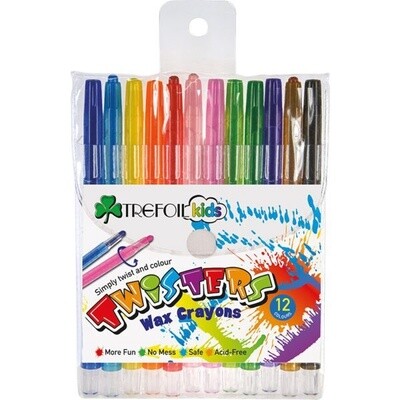 Trefoil Retractable Wax Crayons