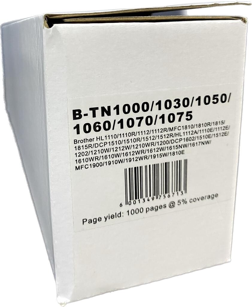 Universal Brother TN1000/1030/1050/1060/1070/1075  Black Toner Compatible