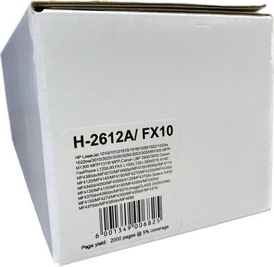 Universal HP Q2612A/ Canon 103/303/703/FX9/10/L90/C104 Black Toner Compatible