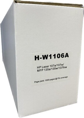 HP W1106A-HP106A Black Toner Compatible