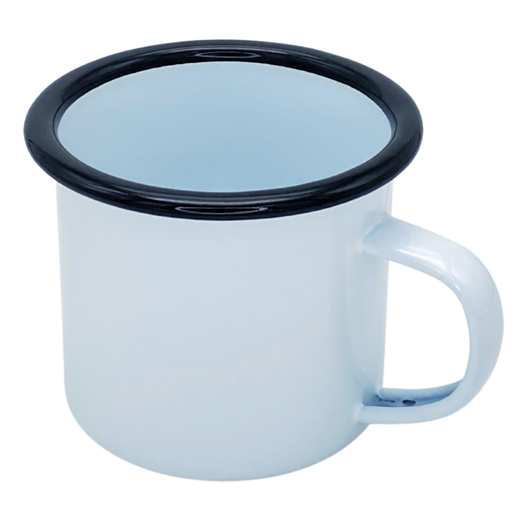 Sublimation Mug Enamel Black Rim - Single