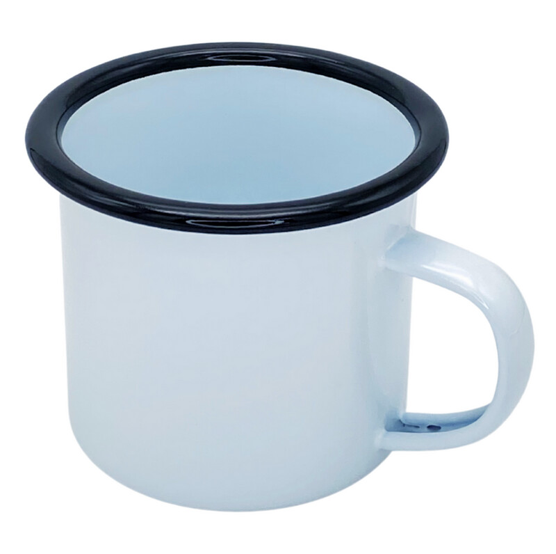 Sublimation Mug Enamel Black Rim - Single