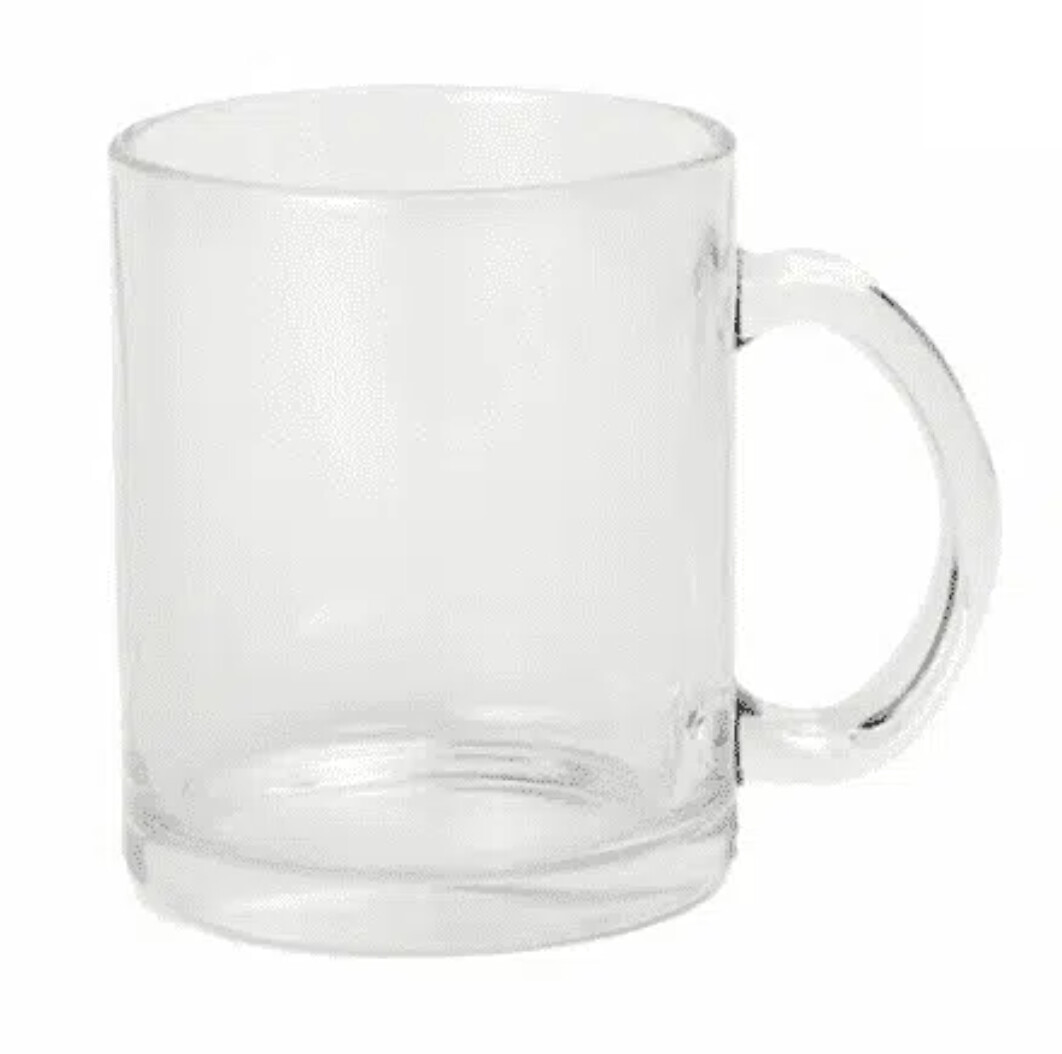 Mug Glass Clear Sublimation - Single