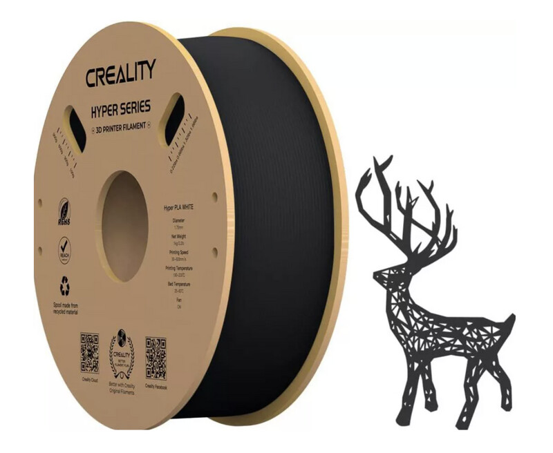 Creality Hyper PLA High-Speed Black Filament 1Kg