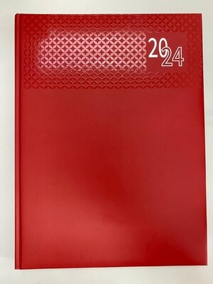Diary 2024 / A4 / Diamond Red