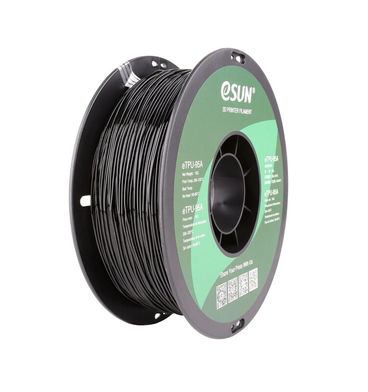 eSun eTPU-95A Filament - 1.75mm - 1kg - Black