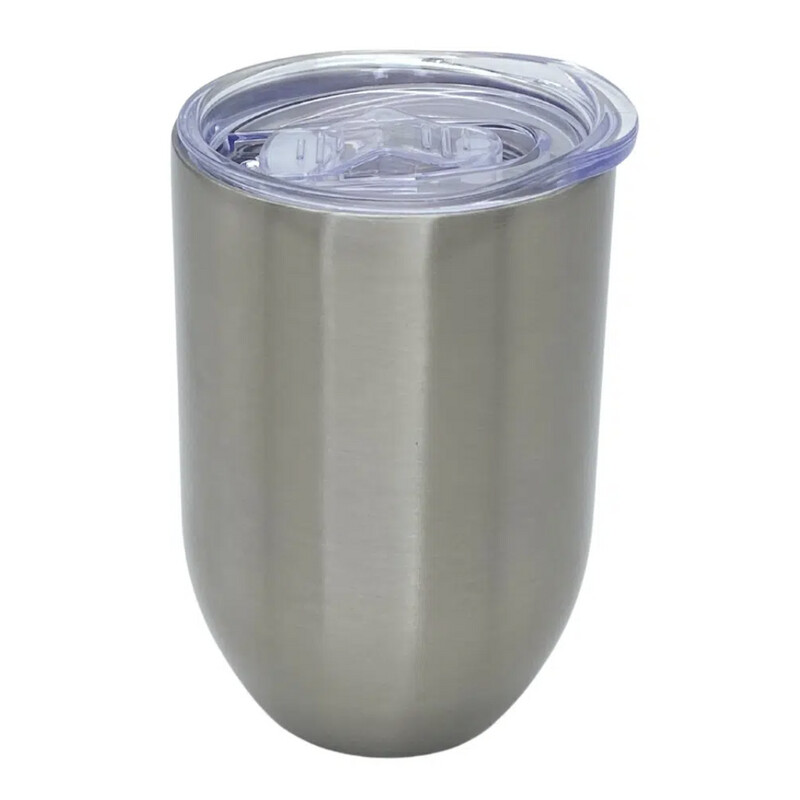 Sublimation Gin Tumbler Silver Metal