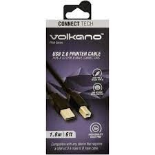 Volkano Print Series - USB 2.0 Printer Cable - 1.8m