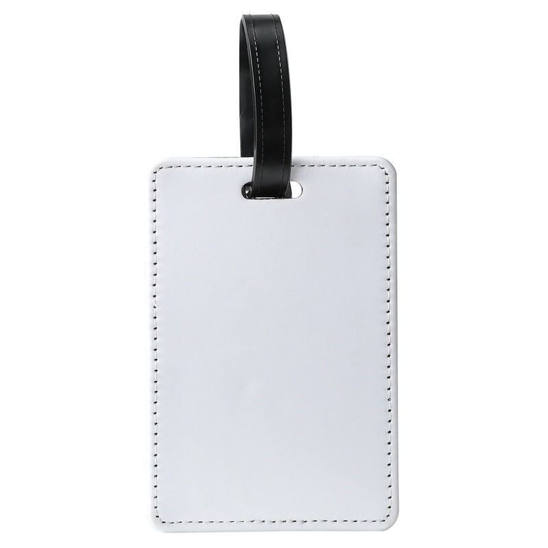 White Double Sided Sublimation Luggage Tags