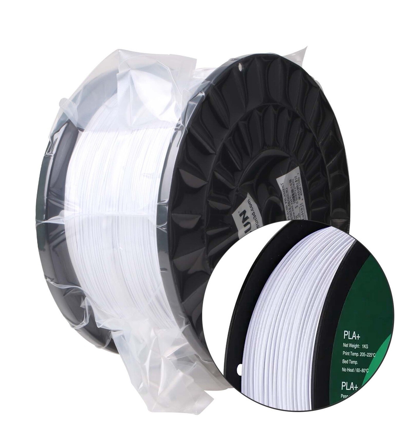 eSun PLA+ Refilament with eSpool - 1.75mm Cold White - 5kg