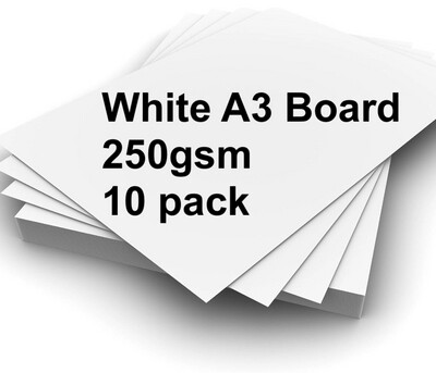 White A3 Superior Board - 250gsm - 10 pack