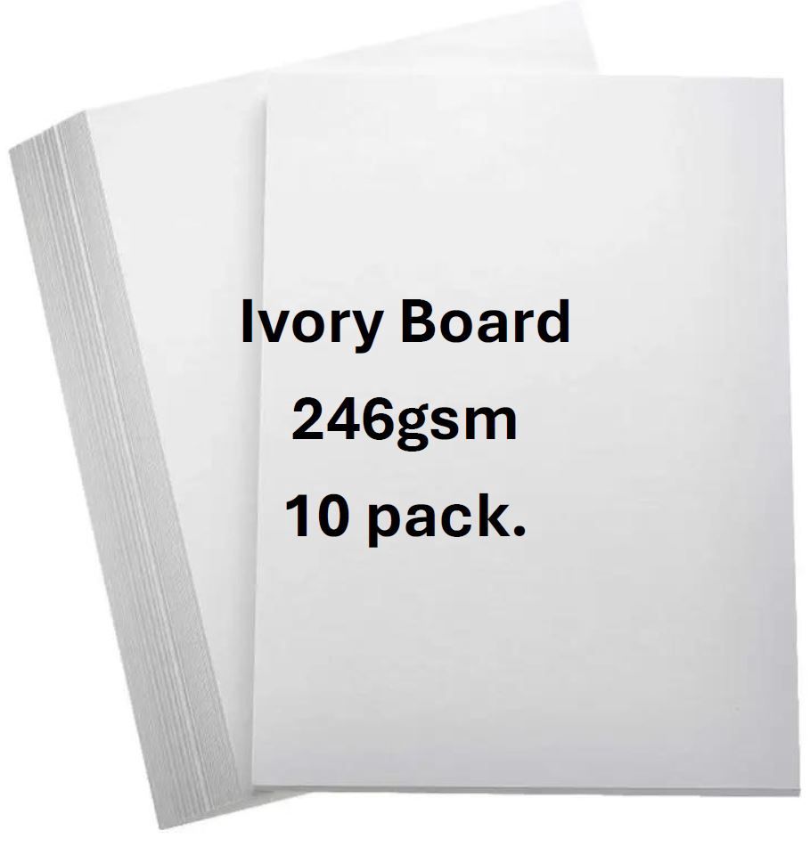 Ivory Linen A4 Board - 246gsm - 10 pack