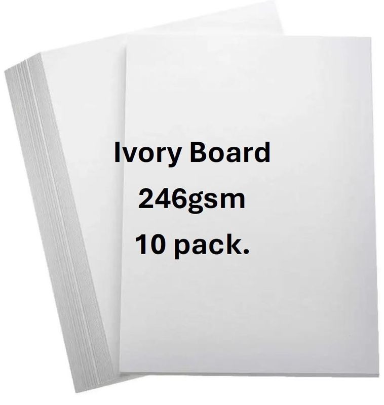 Ivory Linen A4 Board - 246gsm - 10 pack