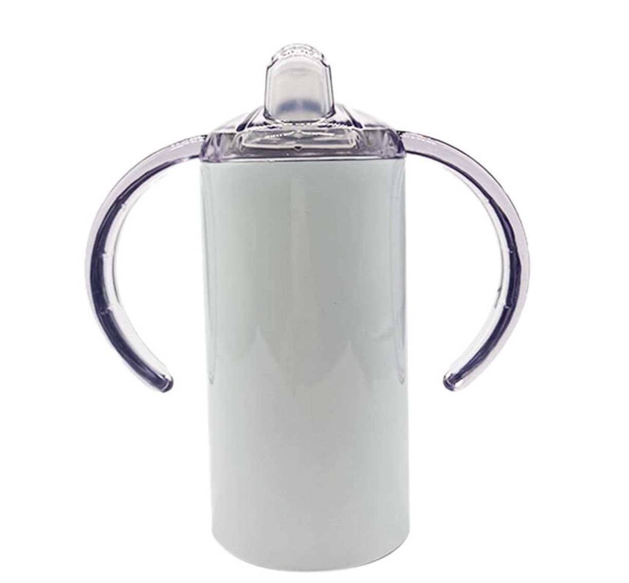 White Stainless Steel Baby Sippy Cup - Straight
