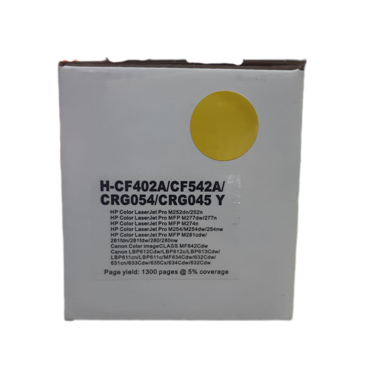 Universal HP CF402A/CF542A/ Canon 054/ 045/067 Yellow Toner Compatible