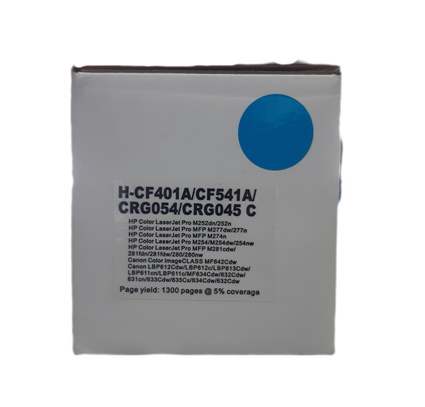 Universal HP CF401A/CF541A/ Canon 054/ 045/067 Cyan Toner Compatible