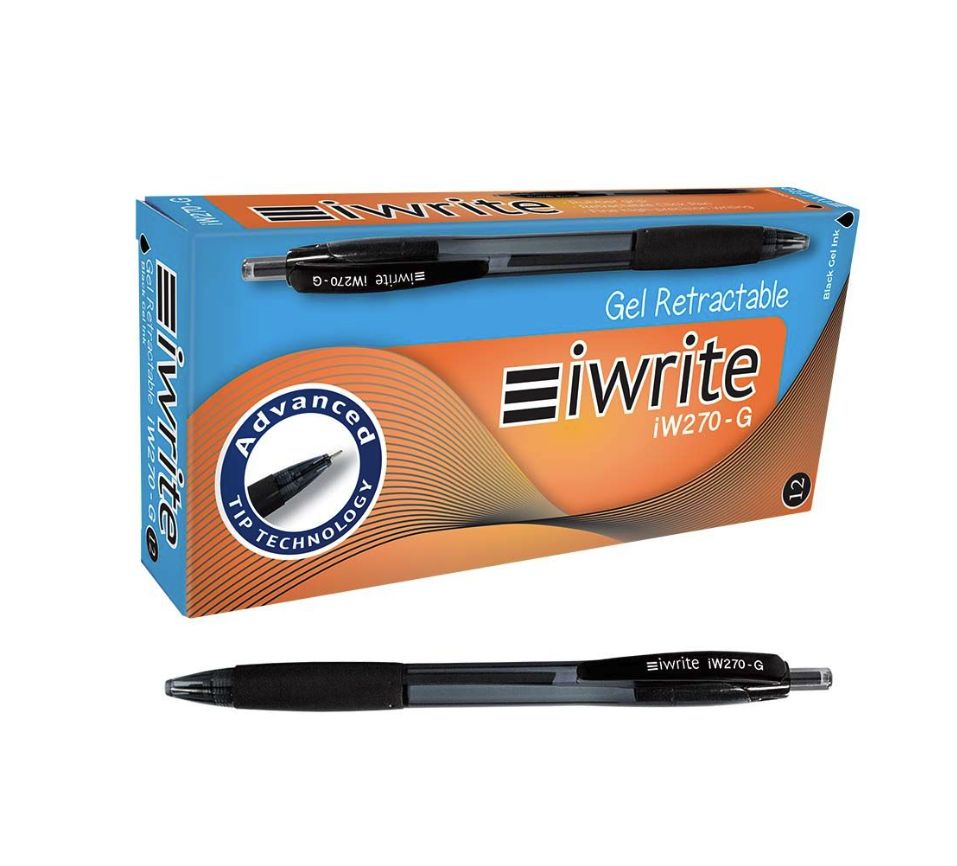 iWrite Gel Retractable Pens Black