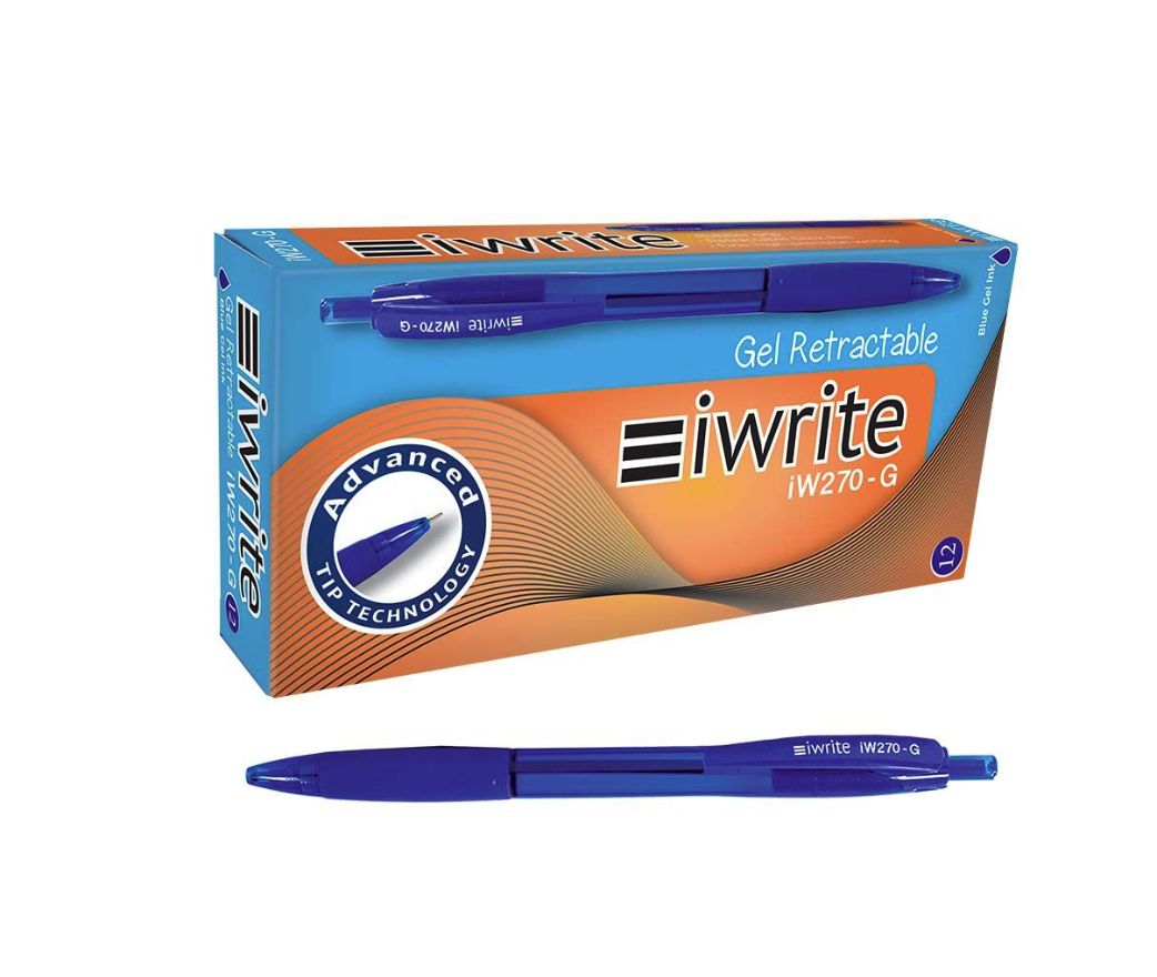 iWrite Gel Retractable Pens Blue