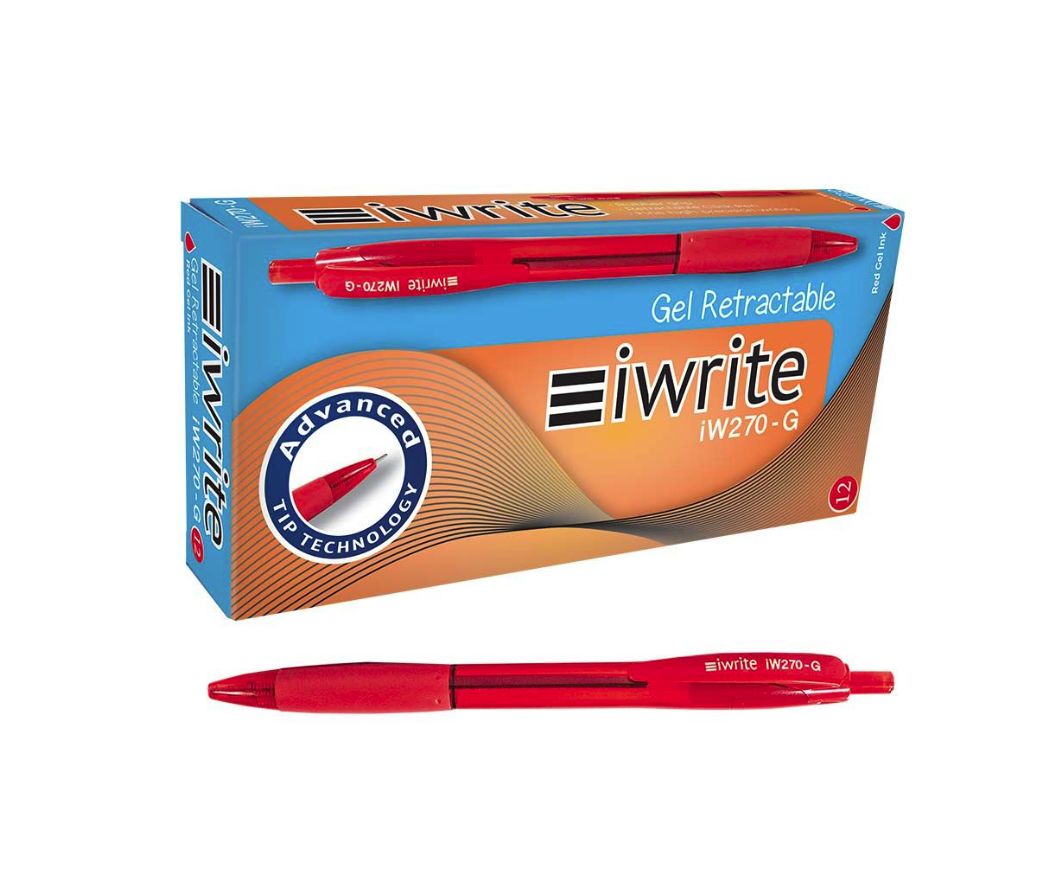 iWrite Gel Retractable Pens Red