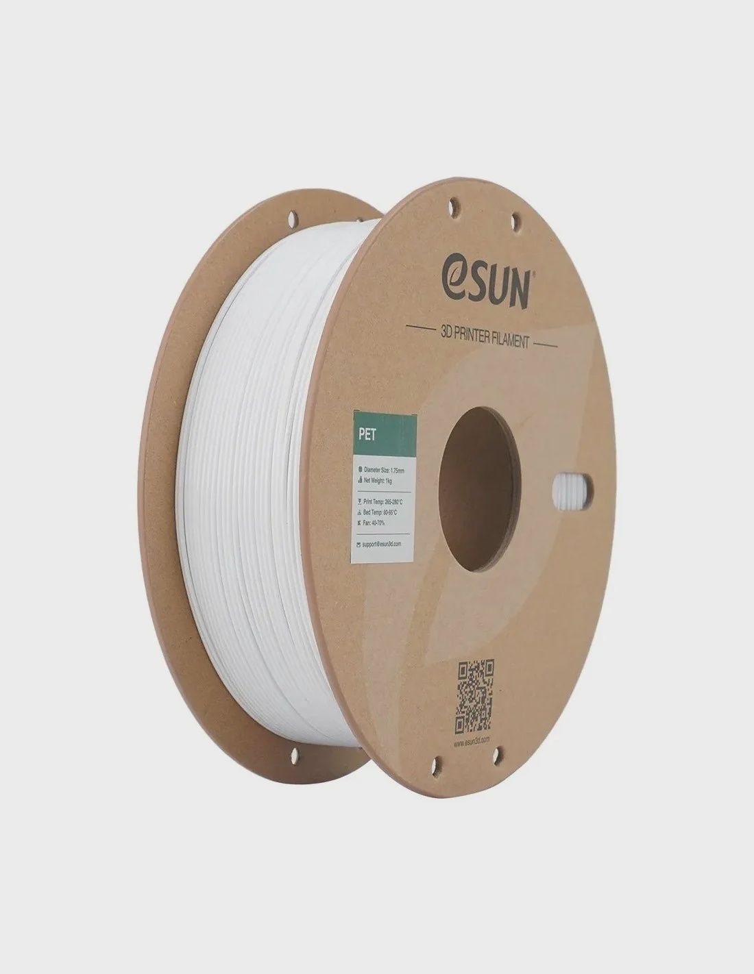eSun PET - Solid White - 1.75 - 1kg Filament