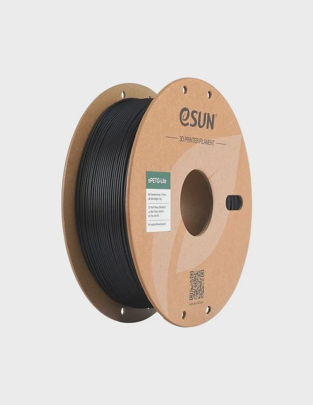 eSun ePETG Lite - Black - 1.75 - 1kg Filament