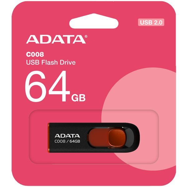 Adata USB 2.0 Retractable Flash Drive 64GB