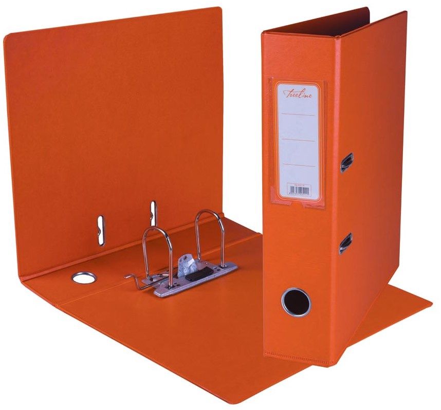 Treeline PP Lever Arch File 75mm - Orange