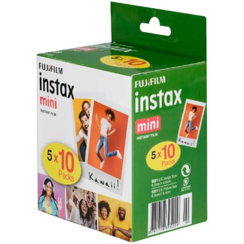 Instax Film Mini White Five Pack (10 Sheets x 5)