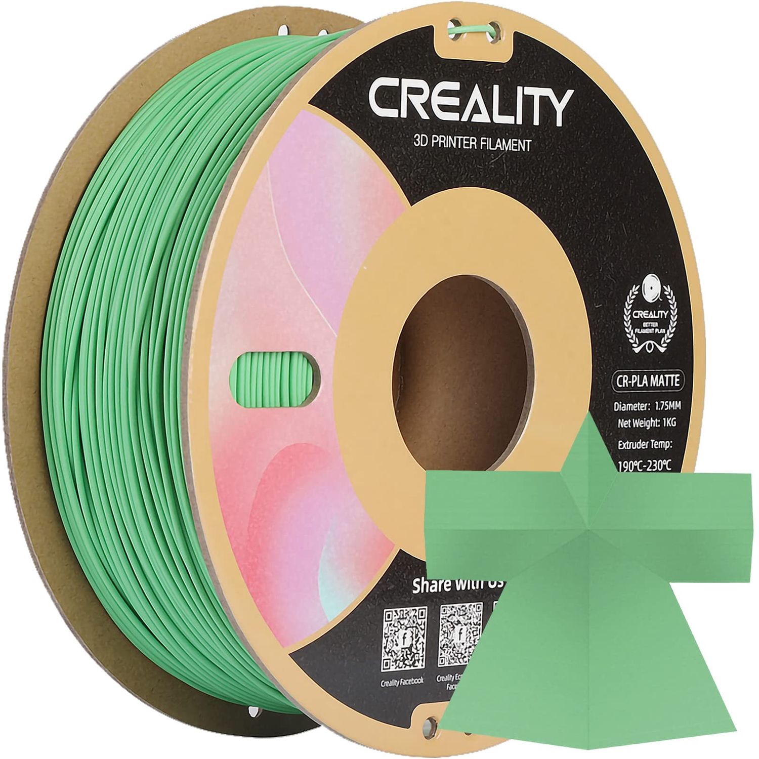 Creality CR-PLA Filament Matte Avocado Green 1Kg