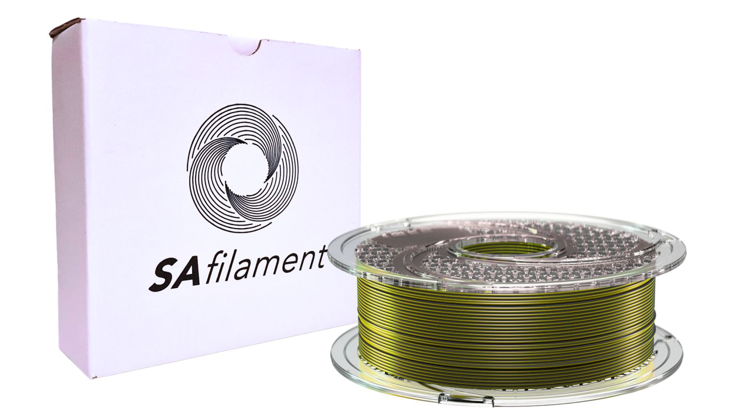 SA Filament Dual Silk PLA 750g (1.75mm) Charred Gold – Gold &amp; Gun Metal