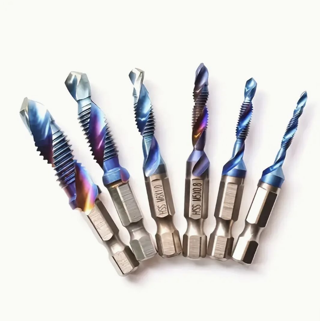 Metric Tap Drill Bits - 6 Piece