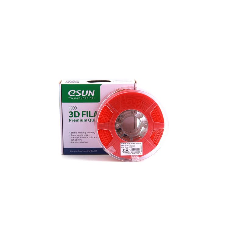 eSun PLA+ Filament - 1.75mm Red