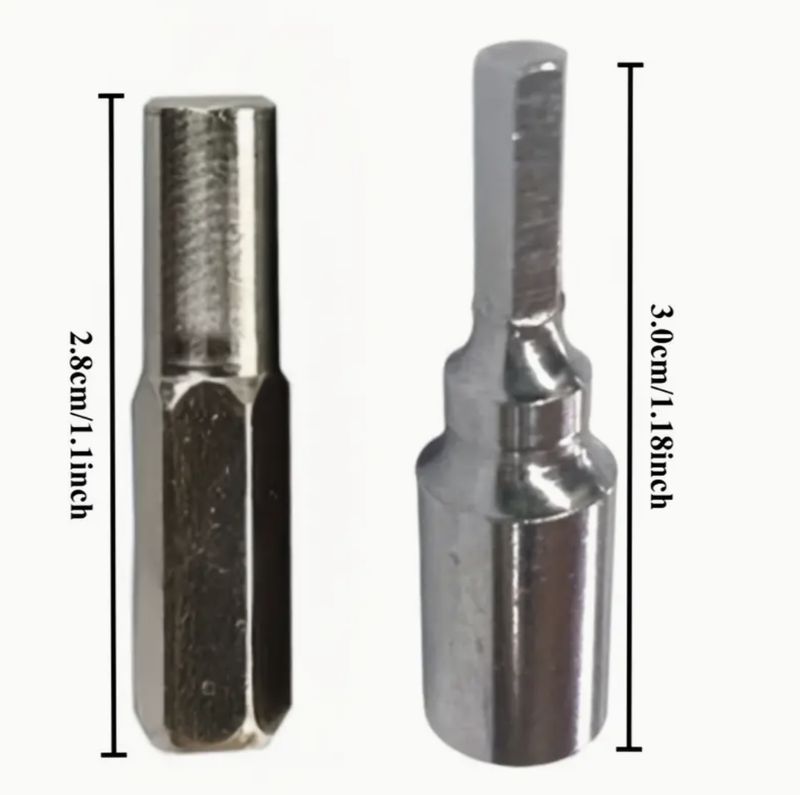 2pcs - 4mm-6.35mm Hex Transducer Adapter