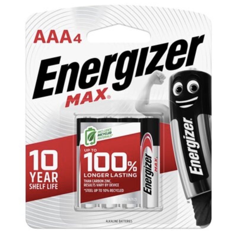 Energizer MAX AAA Batteries 4s