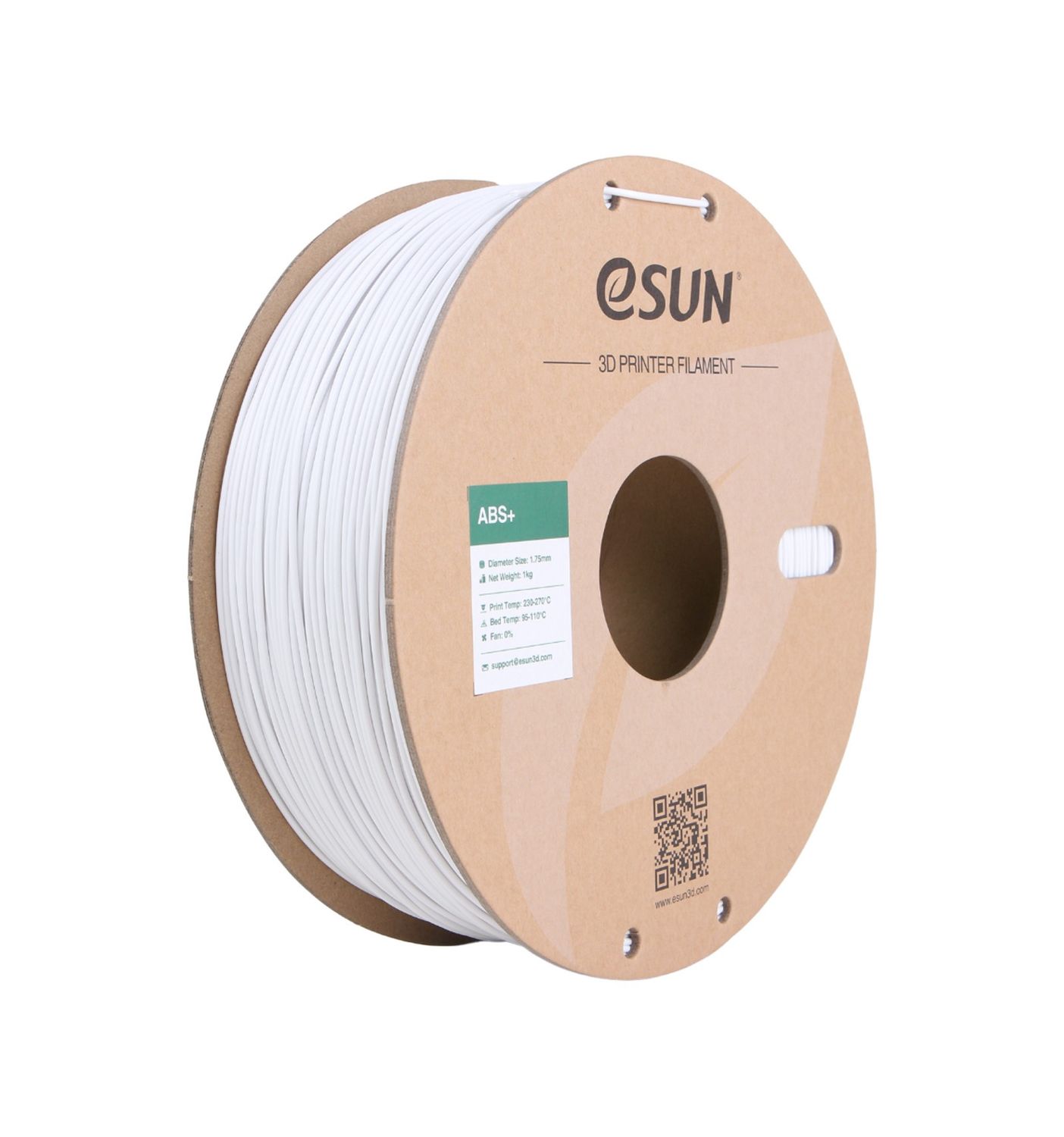 eSUN ABS+ - Cold White - 1.75 - 1kg Filament