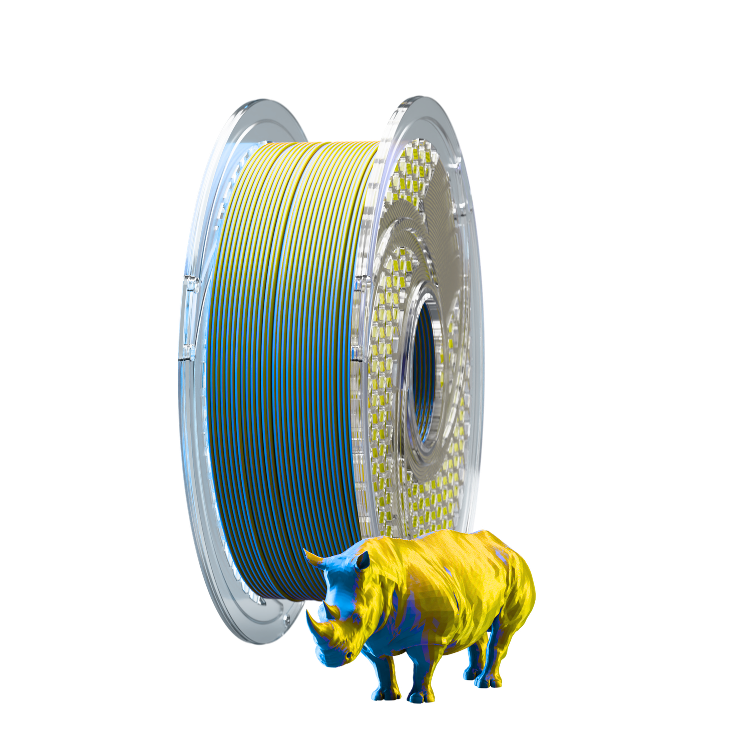 SA Filament Dual Silk PLA 750g (1.75mm) Golden Sapphire - Royal Blue &amp; Gold