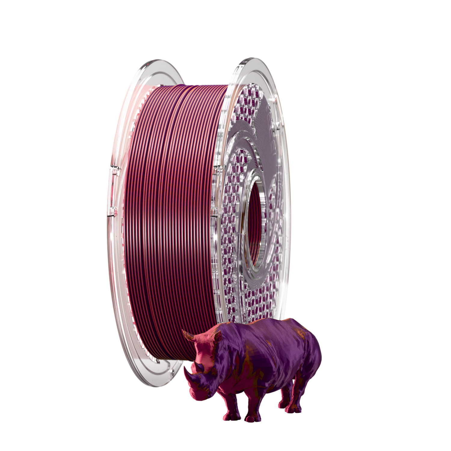 SA Filament Dual Silk PLA 750g (1.75mm) Crimson Eclipse - Merlot &amp; Indigo Purple