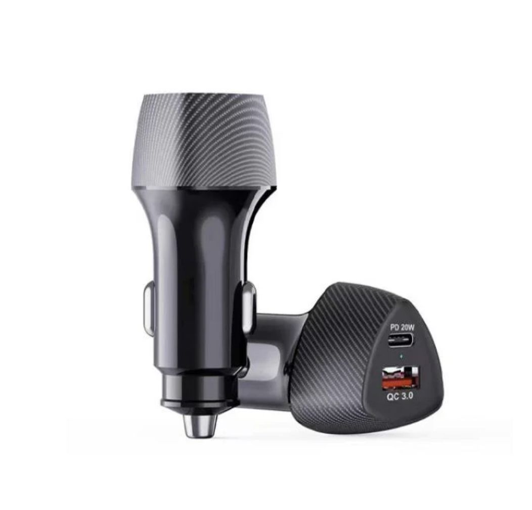 Car Charger Kit Dual Output Type-C And USB