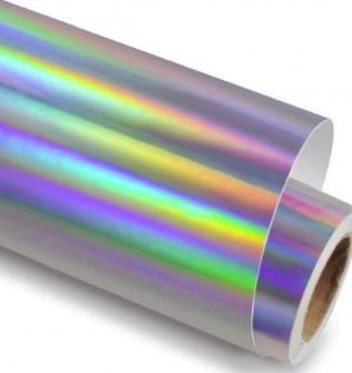Rainbow Silver Vinyl - 30cm x 1m