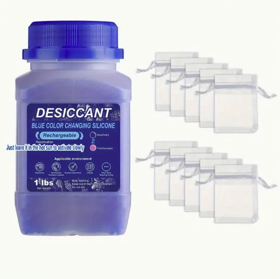 Desiccant Beads - Blue to Pink - 450g