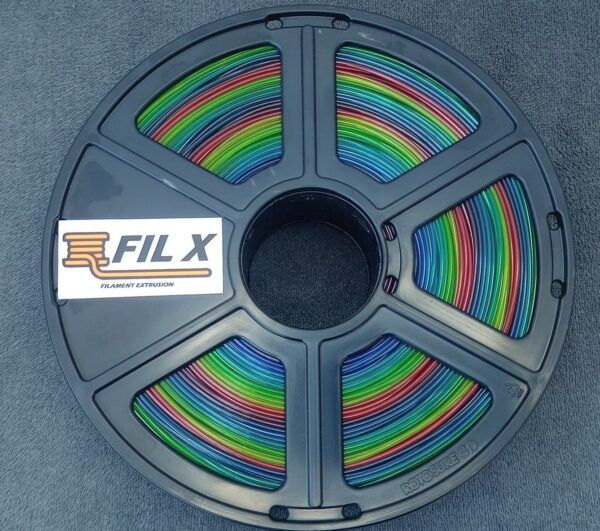 FIL X PLA Translucent Rainbow (Red Blue Green Yellow)  1.75mm 1kg