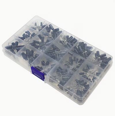 270pcs 15 Values Aluminum Electrolytic Capacitor Assortment