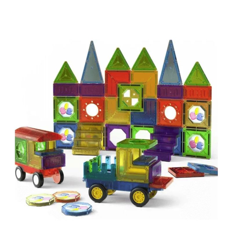 Magnetic Tile Set 73 Piece