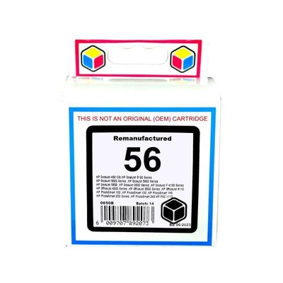 HP 56 Black Ink Remanufactured