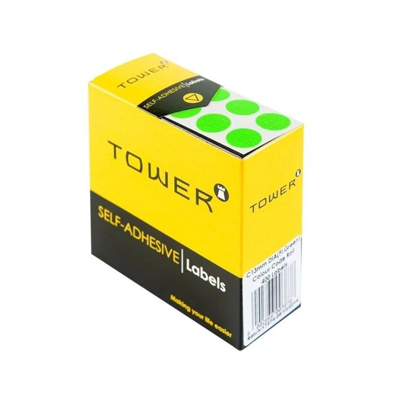 Tower Colour Code C13 Rolls, Colour: Fluorescent Green