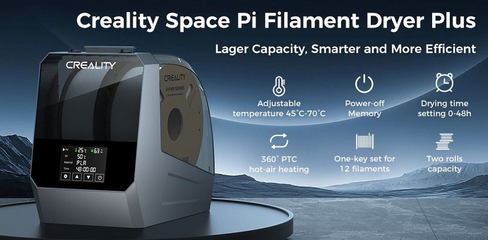 Creality Space Pi Filament Dryer Plus - Double Roll Dryer