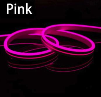 Silicone Neon Flexible Light Strips - 5m, Colour: Pink