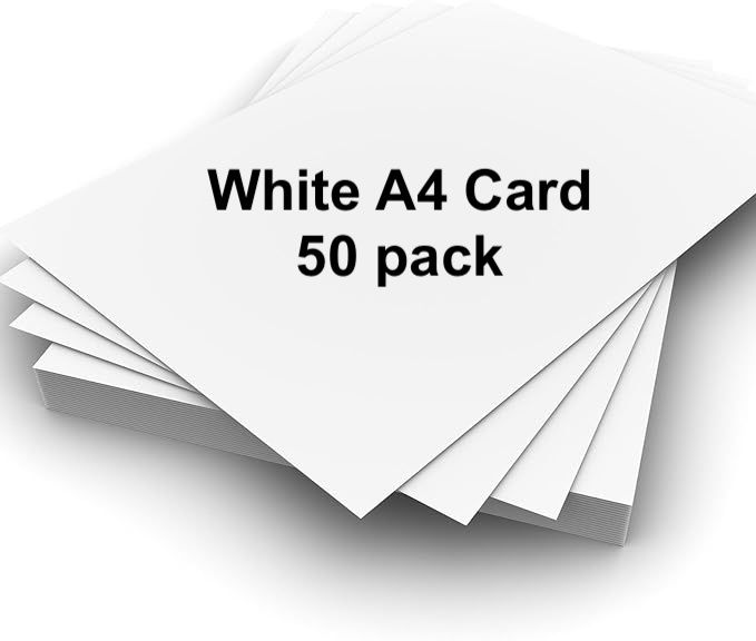 White A4 Card - 170gsm - 50 pack