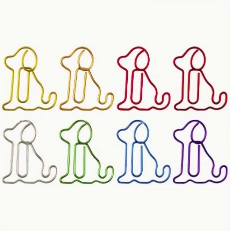 Dog Paper Clips - 10 piece